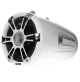 8.8" 330 Watt Coaxial Wake Tower Sports Chrome & White Marine Speakers with LEDs, SG-FT88SPWC - 010-02082-10 - Fusion 